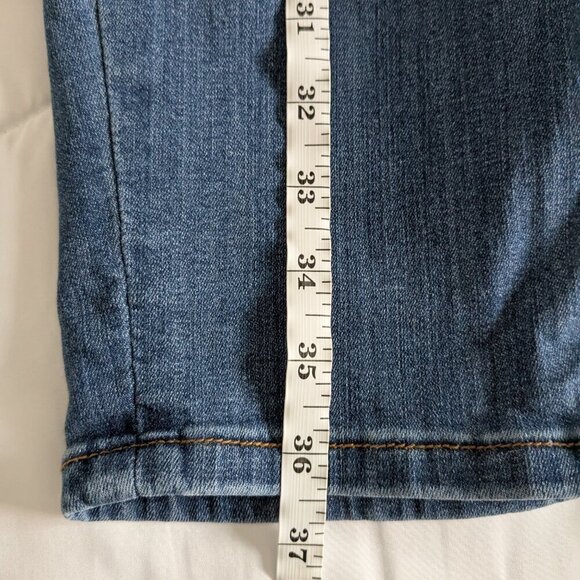 Judy Blue Jeans Women's 32 Blue Boyfriend Pull on Denim Destroyed Jegging Relax - Picture 16 of 16